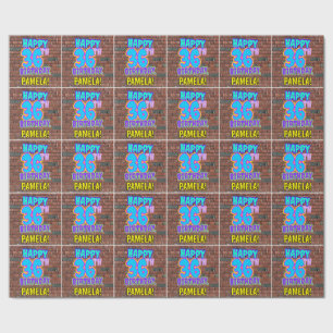 Papier Cadeau Anniversaire 36 ans : Regard amusant et urbain ins