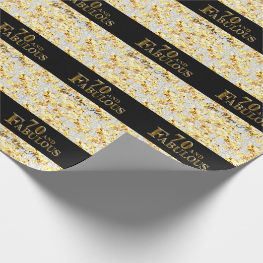 Papier Cadeau Anniversaire 70 ans (Coin)