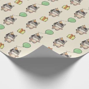Papier Cadeau Anniversaire Animal Cute Donkey Anniversaire de en