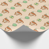 Papier Cadeau Anniversaire Animal Cute Squirrel Anniversaire de  (Coin)