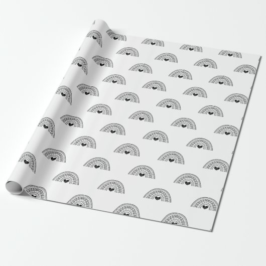 Papier Cadeau Anniversaire arc-en-ciel (Déroulé)