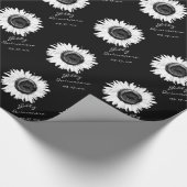 Papier Cadeau Anniversaire blanc noir de Quinceanera de (Coin)
