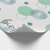 Papier Cadeau Anniversaire bleu (Coin)