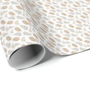 Papier Cadeau Anniversaire Bohème Moderne Feuille Tout Âge