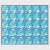 Papier Cadeau Anniversaire d'âge de garçons 2ème de train de (Plat)