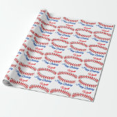 Papier Cadeau Anniversaire de baseball (Déroulé)