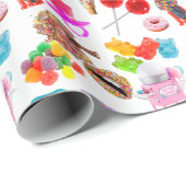 Papier Cadeau Anniversaire de Candy (Coin rond)