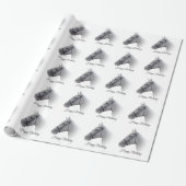 Papier Cadeau Anniversaire de cheval (Déroulé)