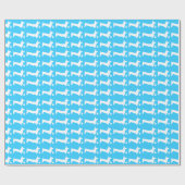 Papier Cadeau Anniversaire de Dachshund (Plat)