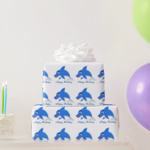 Papier Cadeau Anniversaire de dauphin