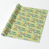 Papier Cadeau Anniversaire de Dinosaur (Déroulé)