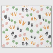 Papier Cadeau Anniversaire de Dinosaur (Plat)