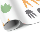 Papier Cadeau Anniversaire de Dinosaur (Coin rond)