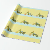Papier Cadeau Anniversaire de dragon mignon (Déroulé)