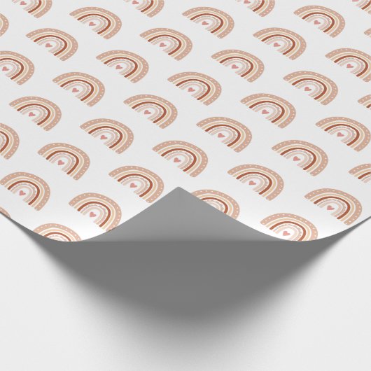 Papier Cadeau Anniversaire de enfant arc-en-ciel en cuir teinté (Coin)