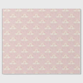 Papier Cadeau Anniversaire de enfant arc-en-ciel rose fille (Plat)