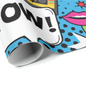 Papier Cadeau Anniversaire de enfant d'art de la bande dessinée  (Coin rond)