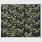 Papier Cadeau Anniversaire de enfant du parti Dinosaur Trex (Plat)