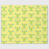 Papier Cadeau Anniversaire de enfant Funny Pickle-ball (Plat)