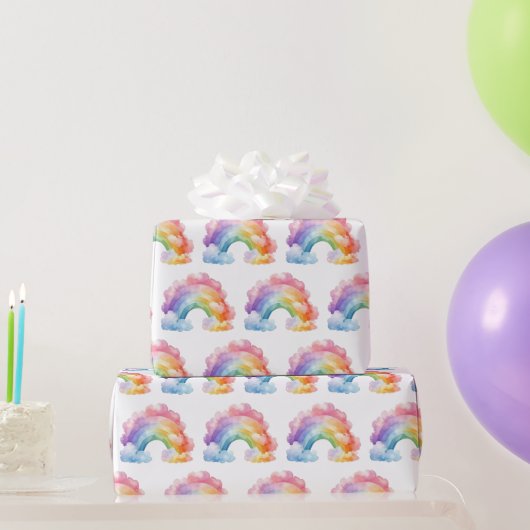 Papier Cadeau Anniversaire de enfant Motif Rainbow (Cadeaux de fête)