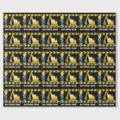 Papier Cadeau Anniversaire de enfant sur mesure du véhicule de c (Plat)