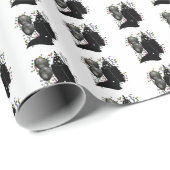 Papier Cadeau Anniversaire de Frankenstein (Coin rond)