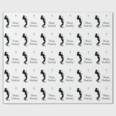 Papier Cadeau Anniversaire de golfeuse (Plat)