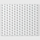 Papier Cadeau Anniversaire de Great Dane (Plat)