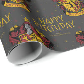 Papier Cadeau Anniversaire de Harry Potter | Tableau noir Gryffi (Coin rond)