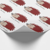 Papier Cadeau Anniversaire de Hérisson (Coin)