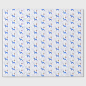 Papier Cadeau Anniversaire de Jack Russell Terrier (Plat)