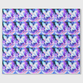 Papier Cadeau Anniversaire de la licorne (Plat)
