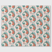 Papier Cadeau Anniversaire de la licorne magique (Plat)