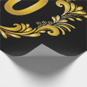 Papier Cadeau Anniversaire de la Parties scintillant d'or de 50 (Coin)