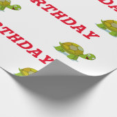 Papier Cadeau Anniversaire de la tortue (Coin)