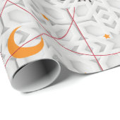 Papier Cadeau Anniversaire de l'Aïd Moubarak (Coin rond)