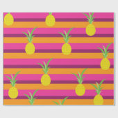 Papier Cadeau Anniversaire de l'ananas (Plat)