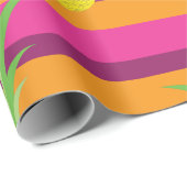 Papier Cadeau Anniversaire de l'ananas (Coin rond)