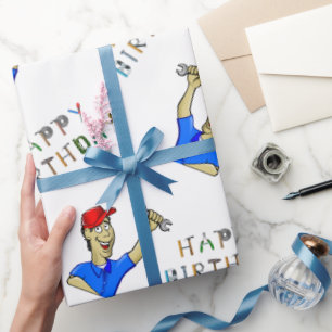 Papier Cadeau Anniversaire de l'ingénieur