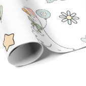 Papier Cadeau Anniversaire de l'oie sotte (Coin rond)