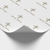 Papier Cadeau Anniversaire de l'ordination, Croix sur Starburst (Coin)