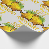 Papier Cadeau Anniversaire de mariage d'or (Coin)