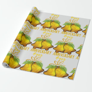 Papier Cadeau Anniversaire de mariage d'or