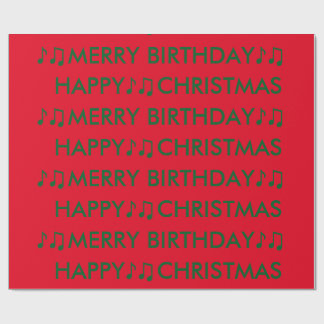 Papier Cadeau Anniversaire de Noël