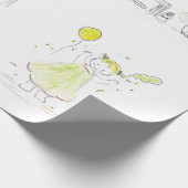 Papier Cadeau Anniversaire de petites filles (Coin)