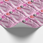 Papier Cadeau Anniversaire de poème de petite-fille 16ème (Coin)