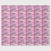 Papier Cadeau Anniversaire de poème de petite-fille 16ème (Plat)