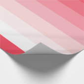 Papier Cadeau Anniversaire de rose Ombre Stripes (Coin)