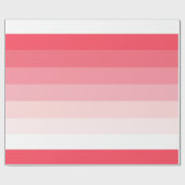 Papier Cadeau Anniversaire de rose Ombre Stripes (Plat)