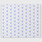 Papier Cadeau Anniversaire de Weimaraner (Plat)